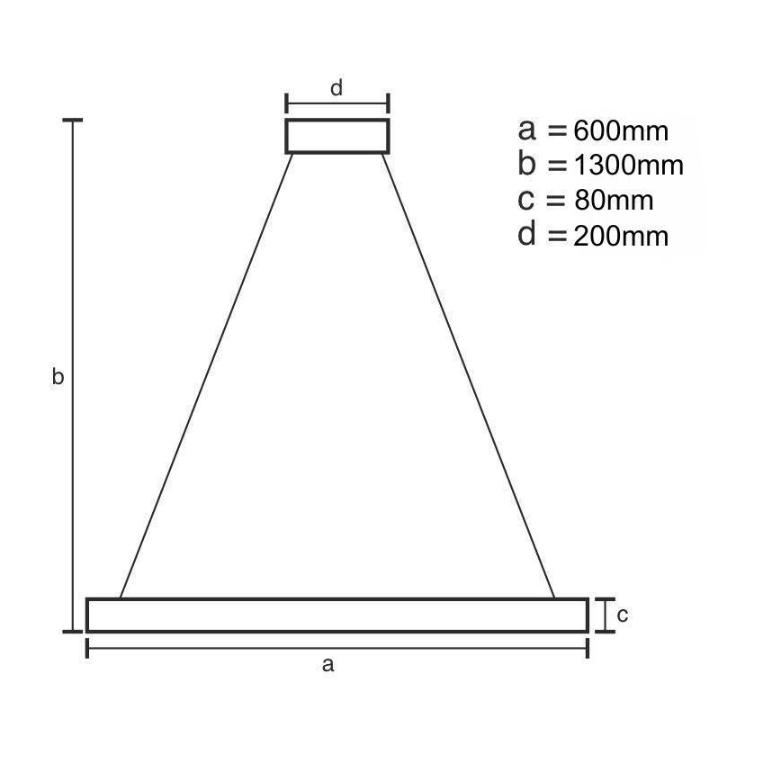 LED Dimmelhető csillár zsinóron LED/50W/230V 3000-6500K + távirányítás