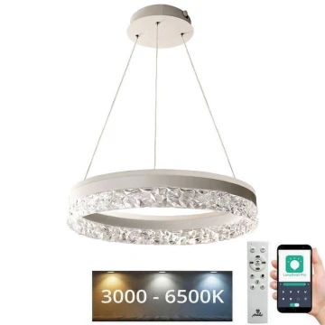 LED dimmelhető csillár zsinóron LED/80W/230V 3000-6500K fehér + távirányítás