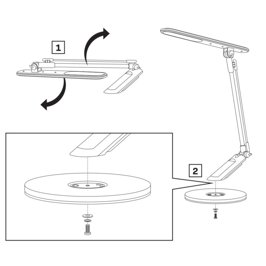 LED Dimmelhető érintős asztali lámpa OPTIMUM LED/7W/230V USB 3000/4000/6000K fehér