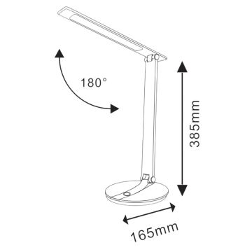 LED Dimmelhető érintős asztali lámpa SERRA LED/8W/230V fehér