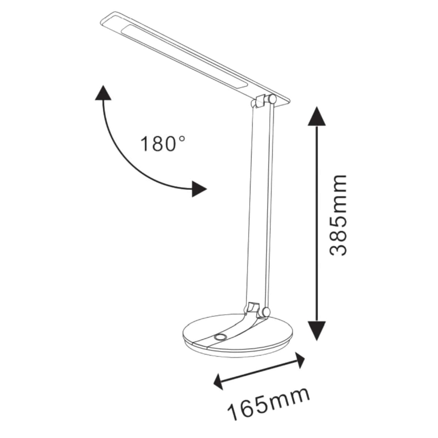 LED Dimmelhető érintős asztali lámpa SERRA LED/8W/230V fekete