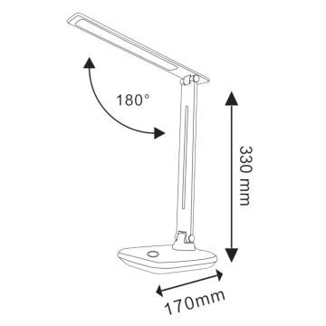 LED Dimmelhető érintős asztali lámpa VINTO LED/8W/230V fehér