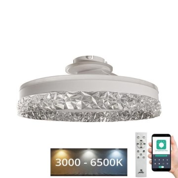 LED Dimmelhető felületre szerelhető csillár LED/86W/230V 3000-6500K fehér + távirányítás