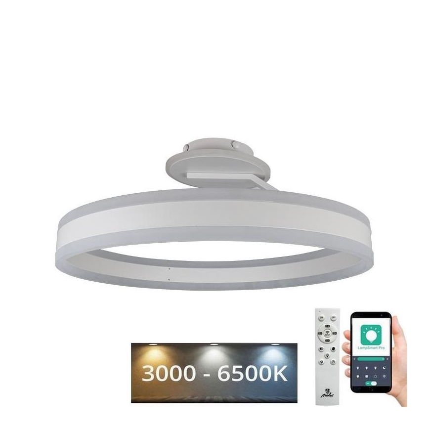 LED Dimmelhető felületre szerelhető csillár LED/86W/230V 3000-6500K fehér + távirányítás