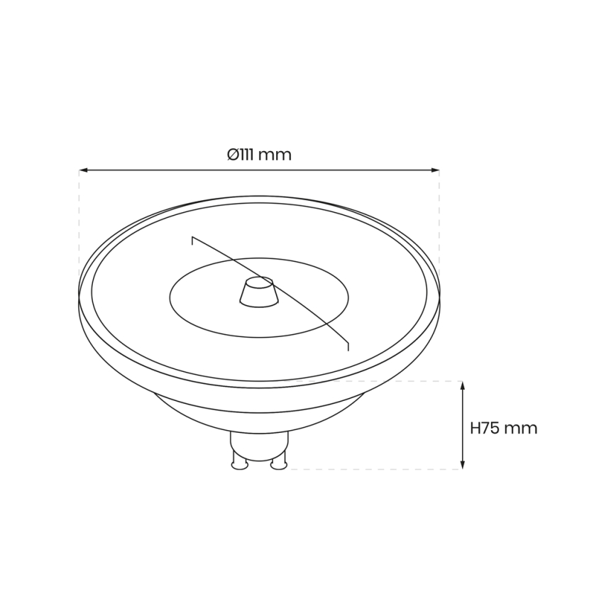 LED Dimmelhető izzó AR111 GU10/10,5W/230V 4000K