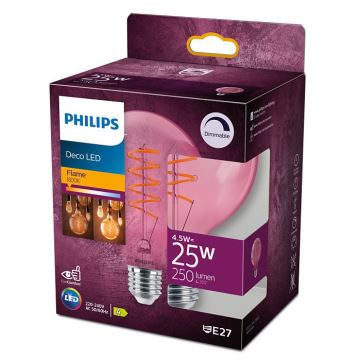 LED Dimmelhető izzó DECO Philips G93 E27/4,5W/230V 1800K