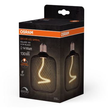 LED Dimmelhető izzó DECOR FILAMENT E27/3,5W/230V 1800K fekete - Osram