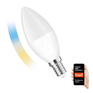 LED Dimmelhető izzó E14/5W/230V 2700-6500K Wi-Fi Tuya