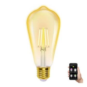 LED Dimmelhető izzó FILAMENT ST64 E27/6W/230V 2700-6500K Wi-Fi - Aigostar