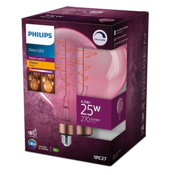 LED Dimmelhető izzó Philips DECO G200 E27/4,5W/230V 1800K