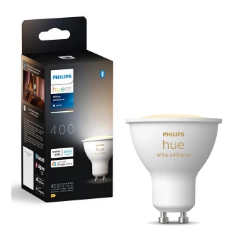 LED Dimmelhető izzó Philips Hue WHITE AMBIANCE GU10/4,2W/230V 2200-6500K