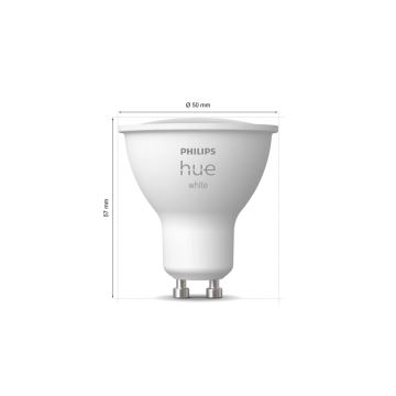 LED Dimmelhető izzó Philips Hue WHITE GU10/4,2W/230V 2700K