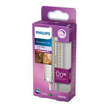 LED Dimmelhető izzó Philips R7s/14W/230V 4000K 118 mm