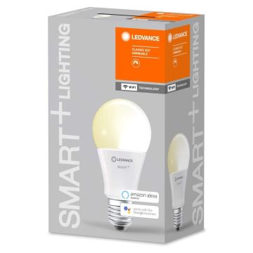 LED Dimmelhető izzó SMART + E27/9,5W/230V 2700K Wi-Fi - Ledvance