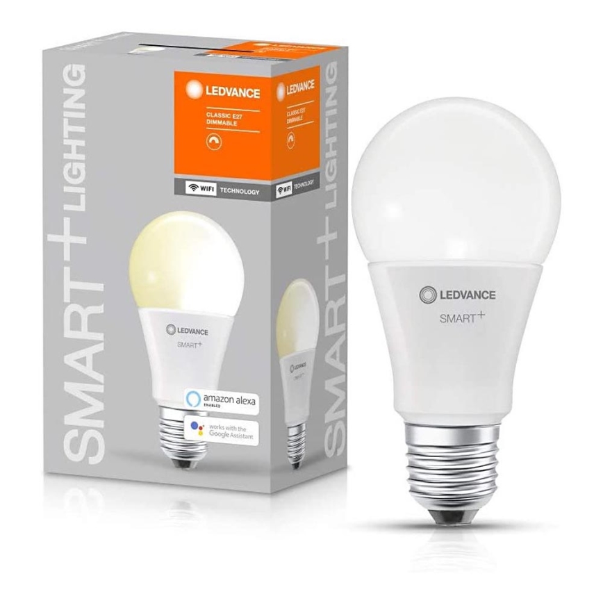 LED Dimmelhető izzó SMART + E27/9,5W/230V 2700K Wi-Fi - Ledvance