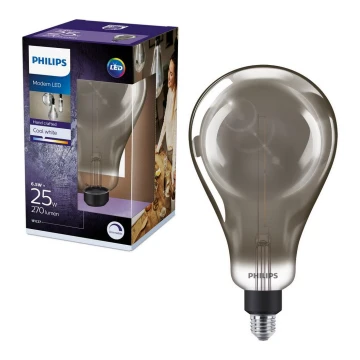 LED Dimmelhető izzó SMOKY VINTAGE Philips A160 E27/6,5W/230V 4000K