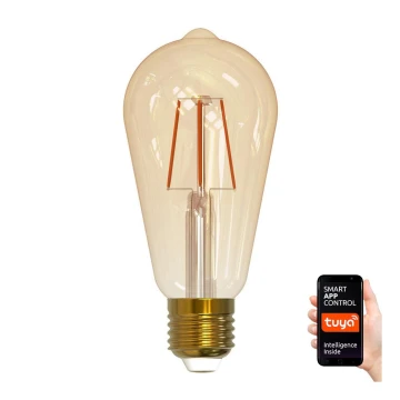 LED Dimmelhető izzó VINTAGE ST64 E27/5,5W/230V 1800-2700K Wi-fi Tuya