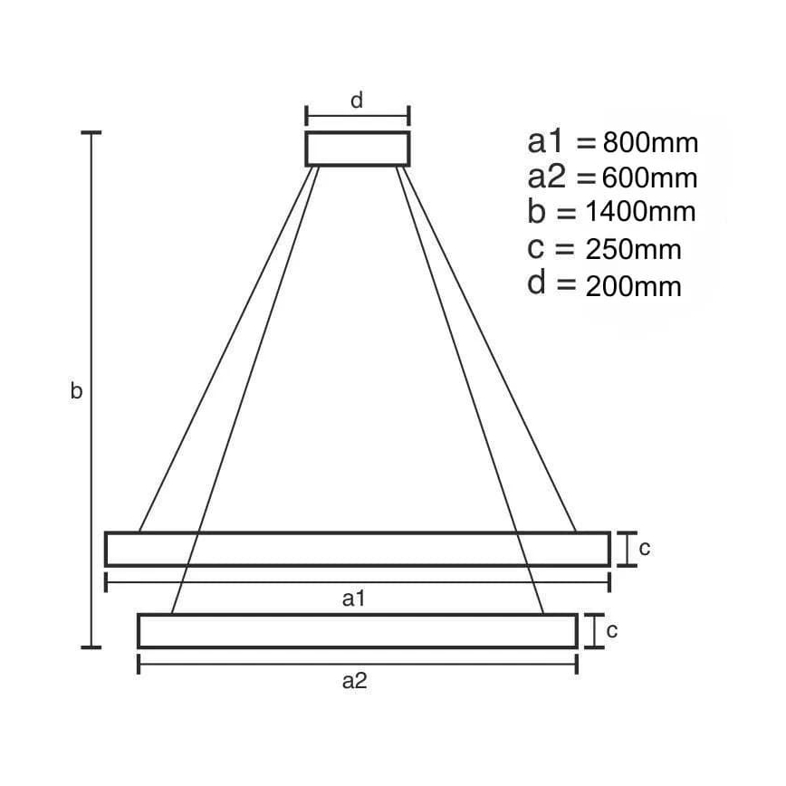 LED Dimmelhető kristály csillár zsinóron LED/190W/230V 3000-6500K + távirányítás