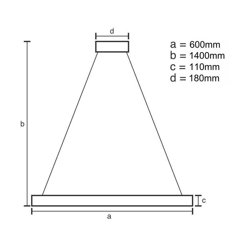 LED Dimmelhető kristály csillár zsinóron LED/40W/230V 3000-6500K + távirányítás