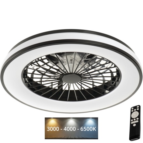 LED Dimmelhető lámpa ventilátorral PLAVE 48W/230V 3000/4000/6500K + távirányítás