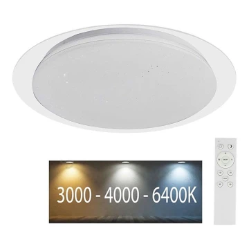 LED Dimmelhető mennyezeti lámpa LED/40W/230V 3000K/4000K/6500K + távirányító