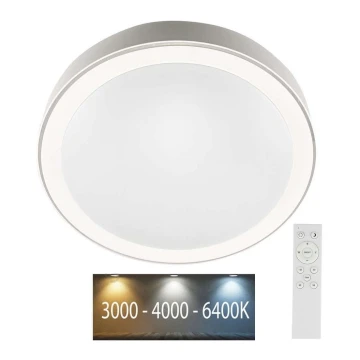 LED Dimmelhető mennyezeti lámpa LED/40W/230V 3000K/4000K/6500K + távirányító