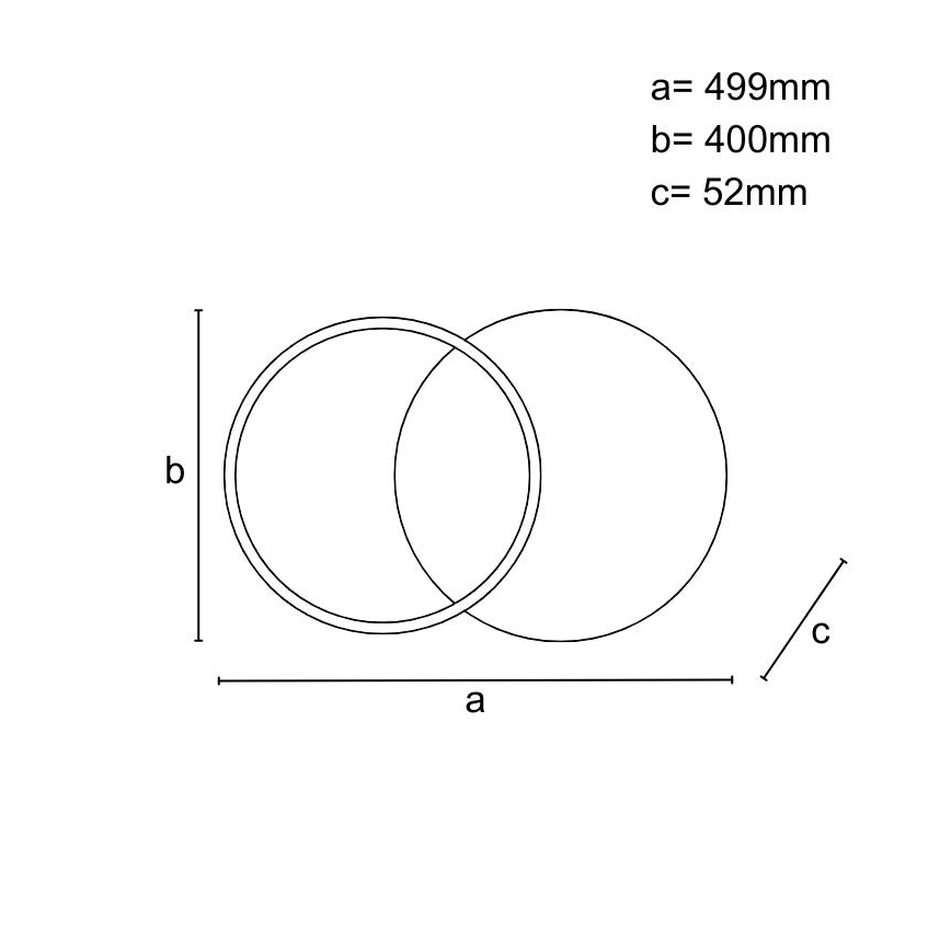 LED Dimmelhető mennyezeti lámpa LED/60W/230V 3000-6500K + távirányítás