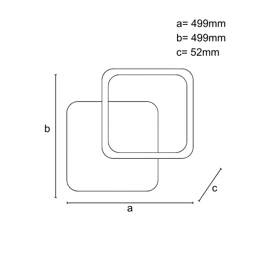 LED Dimmelhető mennyezeti lámpa LED/60W/230V 3000-6500K + távirányítás