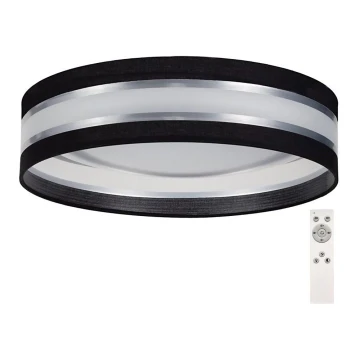 LED Dimmelhető mennyezeti lámpa SMART CORAL LED/24W/230V fekete/szürke + távirányító