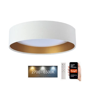 LED Dimmelhető mennyezeti lámpa SMART GALAXY LED/24W/230V á. 45 cm 2700-6500K Wi-Fi Tuya fehér/arany + távirányító