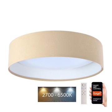 LED Dimmelhető mennyezeti lámpa SMART GALAXY LED/36W/230V á. 55 cm 2700-6500K Wi-Fi Tuya bézs/fehér+ távirányító