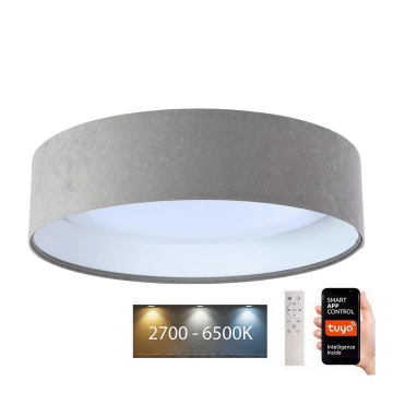 LED Dimmelhető mennyezeti lámpa SMART GALAXY LED/36W/230V á. 55 cm 2700-6500K Wi-Fi Tuya szürke/fehér + távirányító