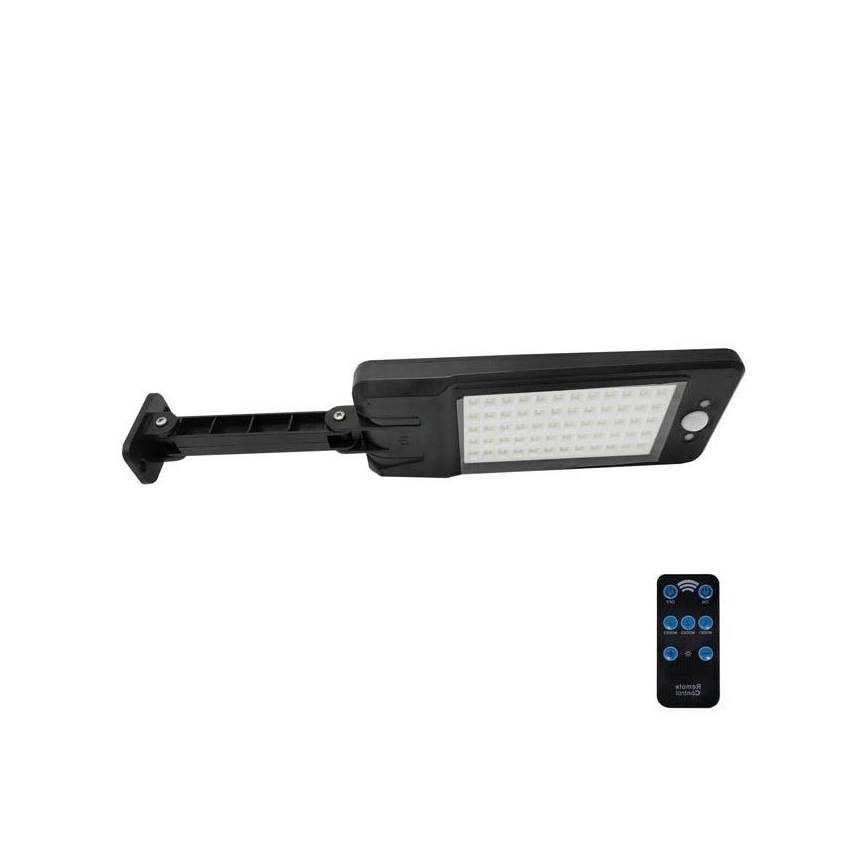LED Dimmelhető szolár utcai lámpa érzékelővel LED/7W/7,4V + távirányító