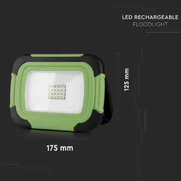 LED Dimmelhető újratölthető reflektor SAMSUNG CHIP + SOS function 10W/3,7V/USB IP44