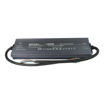 LED Elektronikus transzformátor 100W/24V IP67