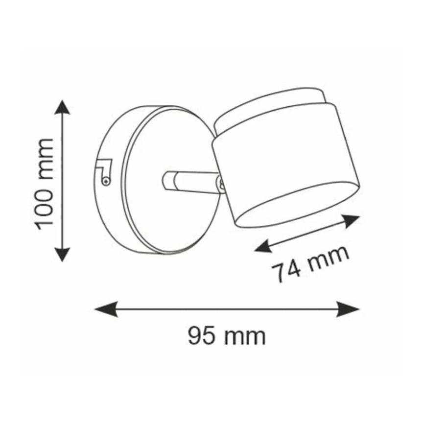 LED Fali spotlámpa KUBIK LED/4,2W/230V fehér