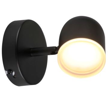 LED Fali spotlámpa RAWI LED/4,2W/230V fekete