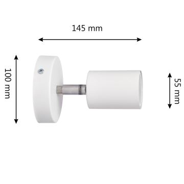 LED Fali spotlámpa TUNE 1xGU10/4,8W/230V fehér