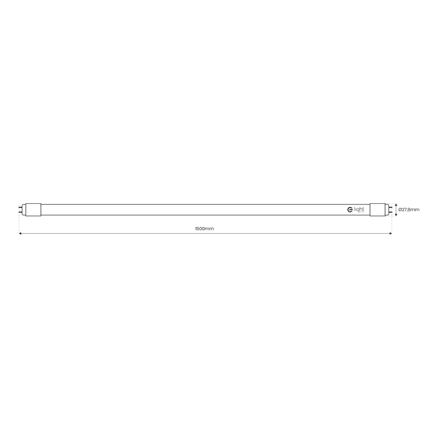 LED Fénycső G13/20W/230V 4000K 150 cm