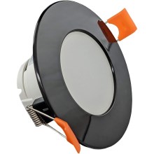 LED Fürdőszobai beépíthető lámpa BONO LED/5W/230V 3000K IP65 fekete