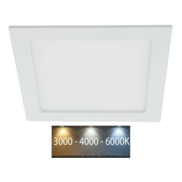 LED Fürdőszobai beépíthető lámpa LED/18W/230V 3000/4000/6000K IP44
