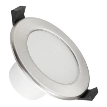 LED Fürdőszobai beépíthető lámpa LED/7W/230V 3000K ezüst IP44