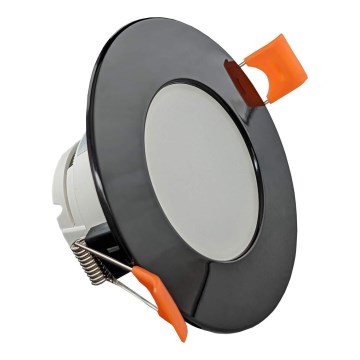 LED Fürdőszobai beépíthető lámpa LED/8W/230V 4000K IP65 fekete