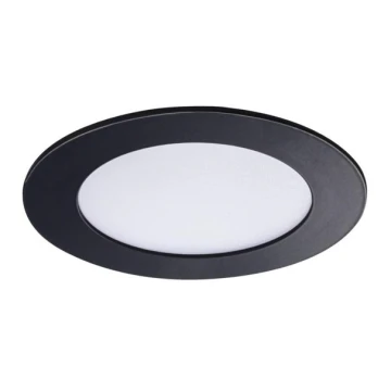 LED Fürdőszobai beépíthető lámpa ROUNDA LED/6W/230V IP44 fekete
