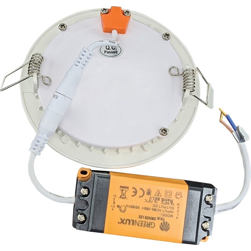 LED Fürdőszobai beépíthető lámpa VEGA LED/18W/230V 2800K átm. 22,5 cm IP44 hó fehér