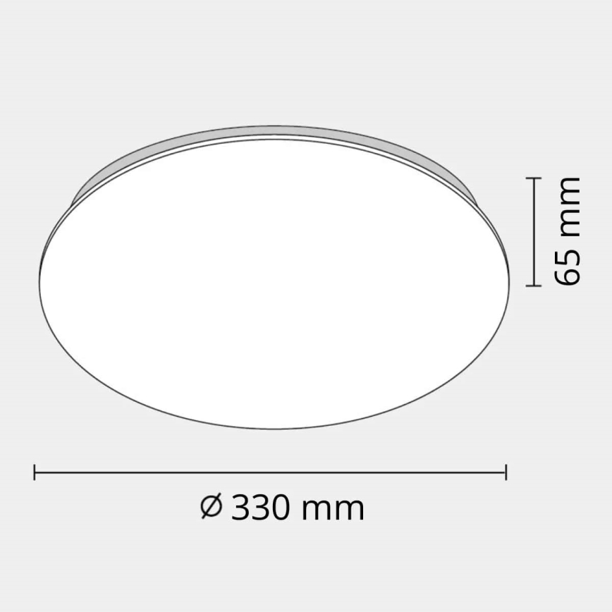 LED Fürdőszobai mennyezeti lámpa ADAR LED/12W/230V IP44 4000K