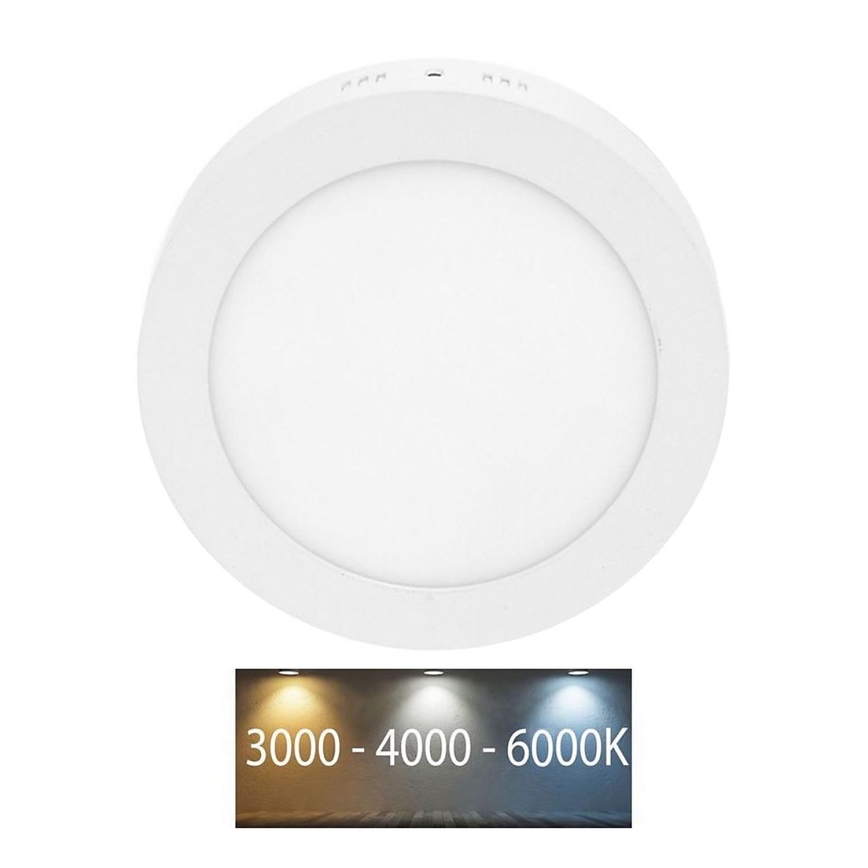 LED Fürdőszobai mennyezeti lámpa LADA LED/18W/230V 3000/4000/6000K átm. 22 cm IP44 fehér