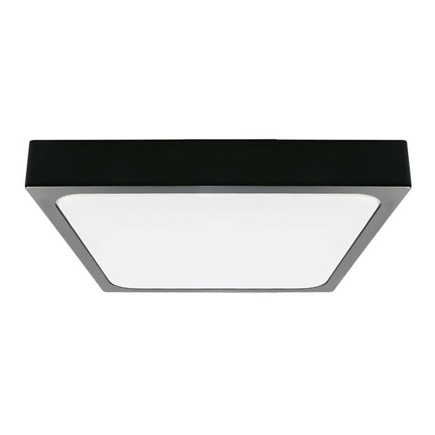 LED Fürdőszobai mennyezeti lámpa LED/18W/230V 6500K IP44 22,5x22,5 cm fekete