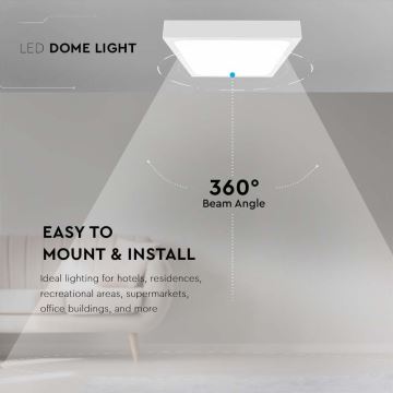 LED Fürdőszobai mennyezeti lámpa LED/24W/230V 6500K IP44 fehér