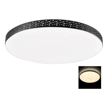 LED Fürdőszobai mennyezeti lámpa MOON LED/18W/230V fekete IP44